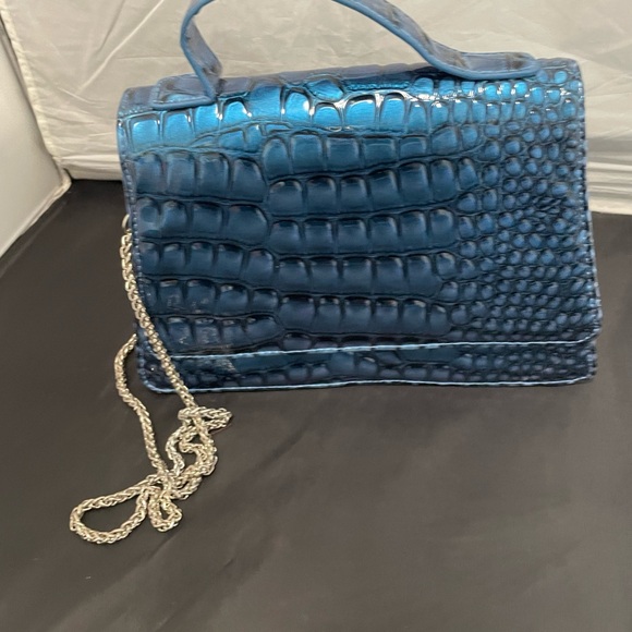 Fashionable Women Purse Handbag with Silver Tone Chain brand Geir Ness - Picture 5 of 11